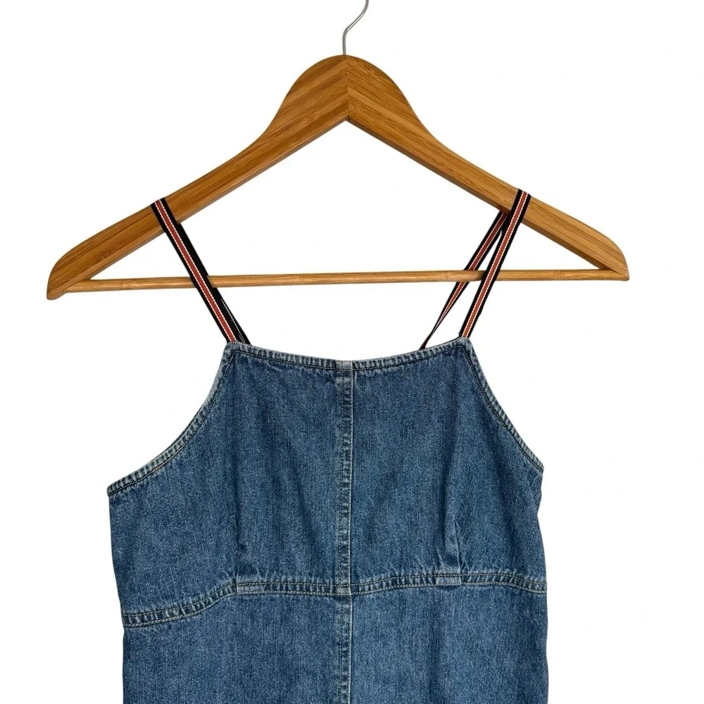 American Eagle Womens Dress 2 Denim Jean Y2K Western Country Cowgirl Rodeo Zip